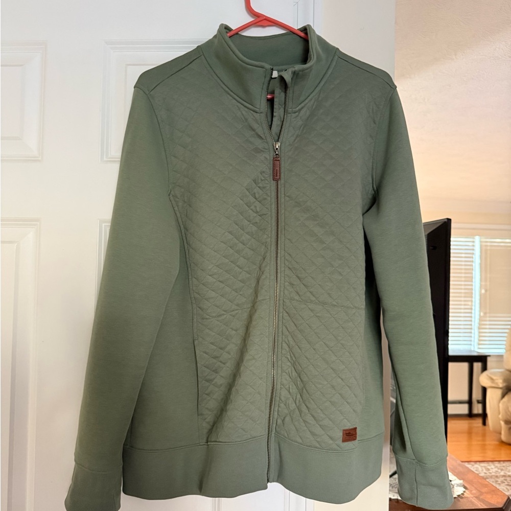 L.L. Bean Olive Quilted Jacket